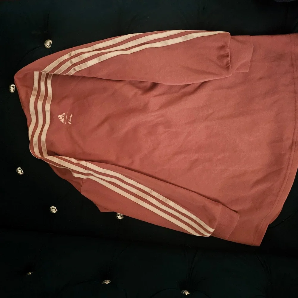 Adidas x Disney Minnie Mouse Girls Sweatshirt Dress Pink Mauve XS 7-8 Years
